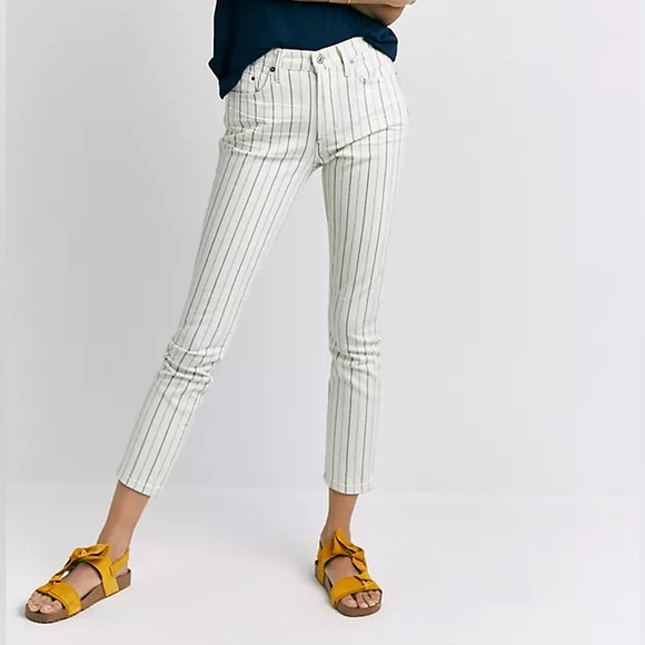 CITIZENS OF HUMANITY Pinstriped Rocket High-Rise
Skinny Jeans - Sz 25 - Picture 5 of 14